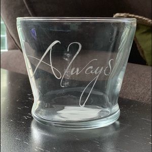 “Always” Harry Potter Inspired Glass Candle Holder